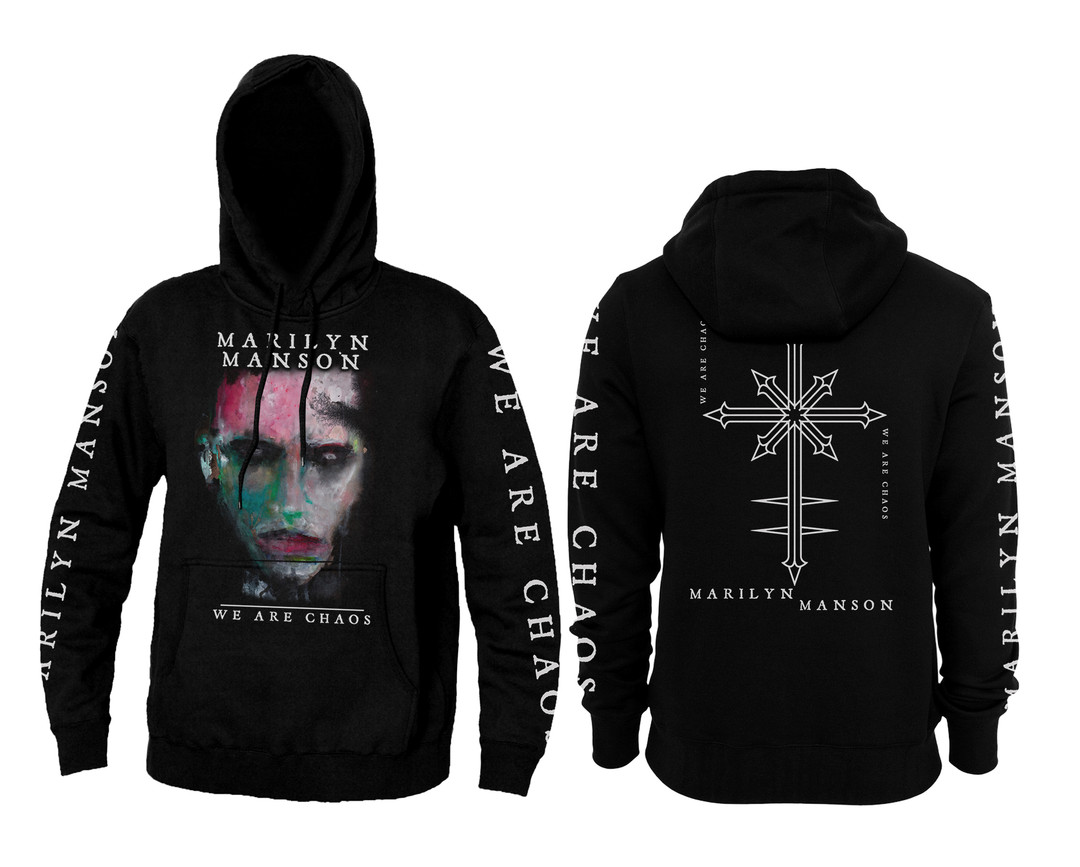 Oversized Crewneck Fleece - Marilyn Manson Kapüşonlu Üst Giyim, Büyük