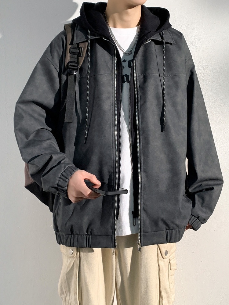 Street Fashion Asian Men - Erkek Ceket Kaban Asya Polar Astarlı