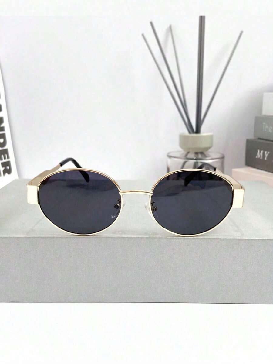 Street Fashion High End - Yeni Retro Lüks Metal Oval Küçük