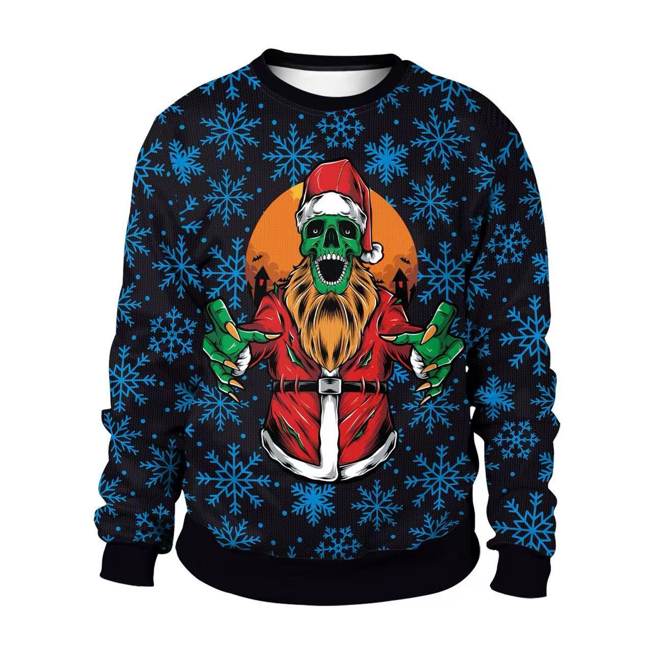 Oversized Crewneck Fleece - Çiftlik Traktörü Çirkin Noel Kazak Vintage