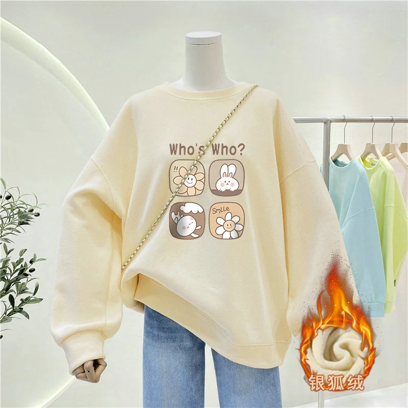Kadınlar İçin Rahat Stil Bisik - Oversized Crewneck Fleece incelemesi ve fiyatı
