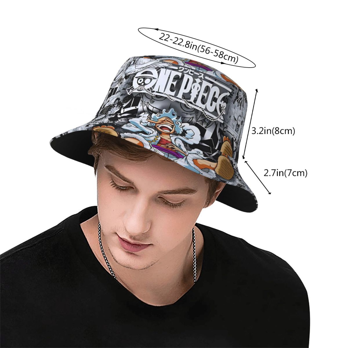 Tek parça maymun D Luffy dişli - Bucket Hat Embroidered incelemesi ve fiyatı