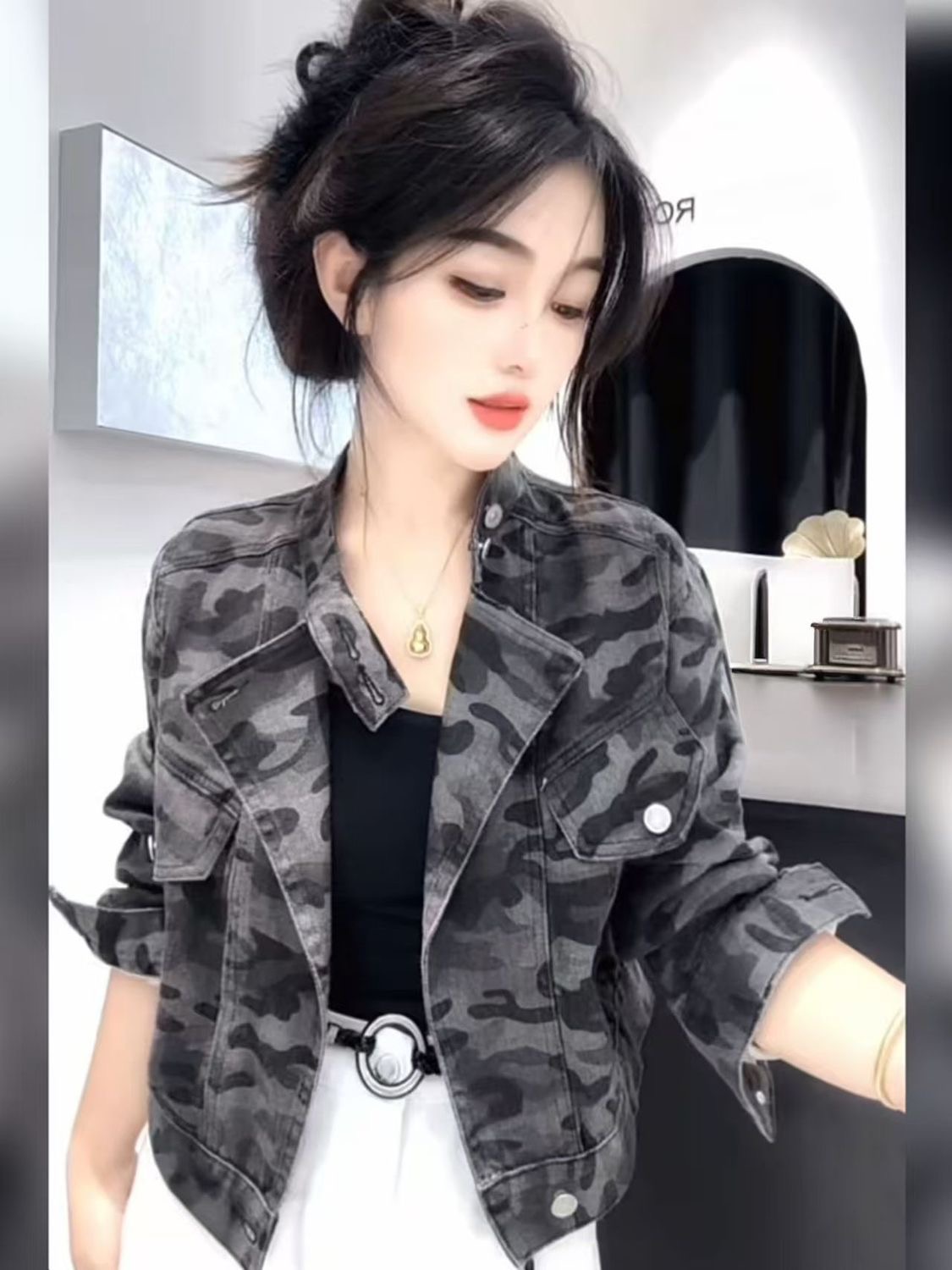 Amerikan Retro Sokak Stili Bas - Street Fashion Look incelemesi ve fiyatı