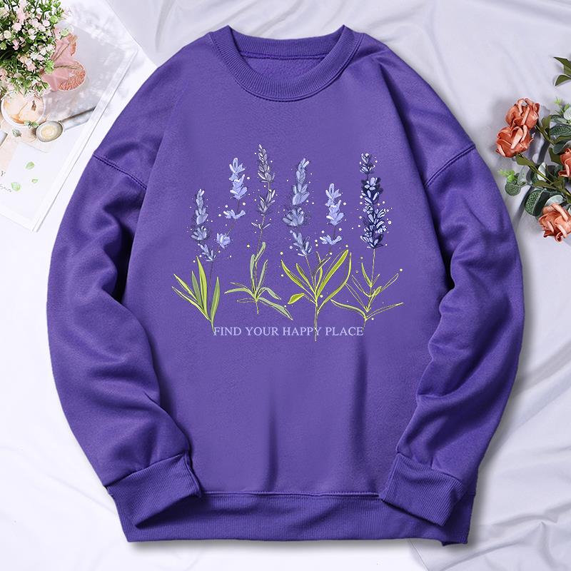 Güzel lavanta baskı kadınlar H - Oversized Crewneck Fleece incelemesi ve fiyatı