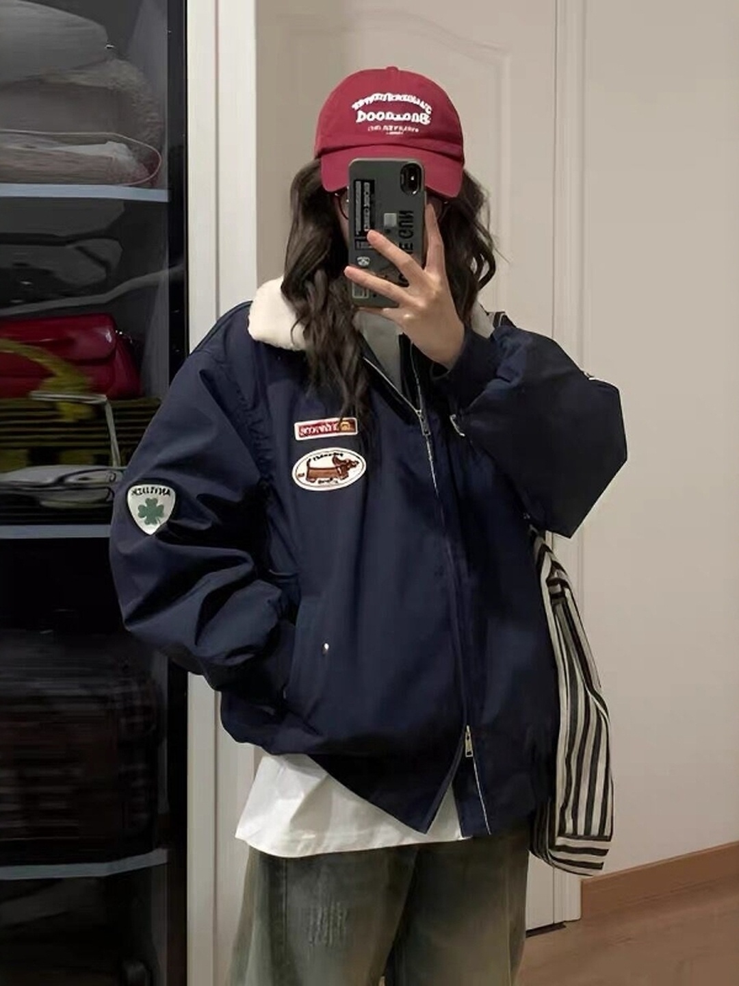 Kuzu Yünü Ceket Sonbahar Kadın - Street Fashion Look incelemesi ve fiyatı