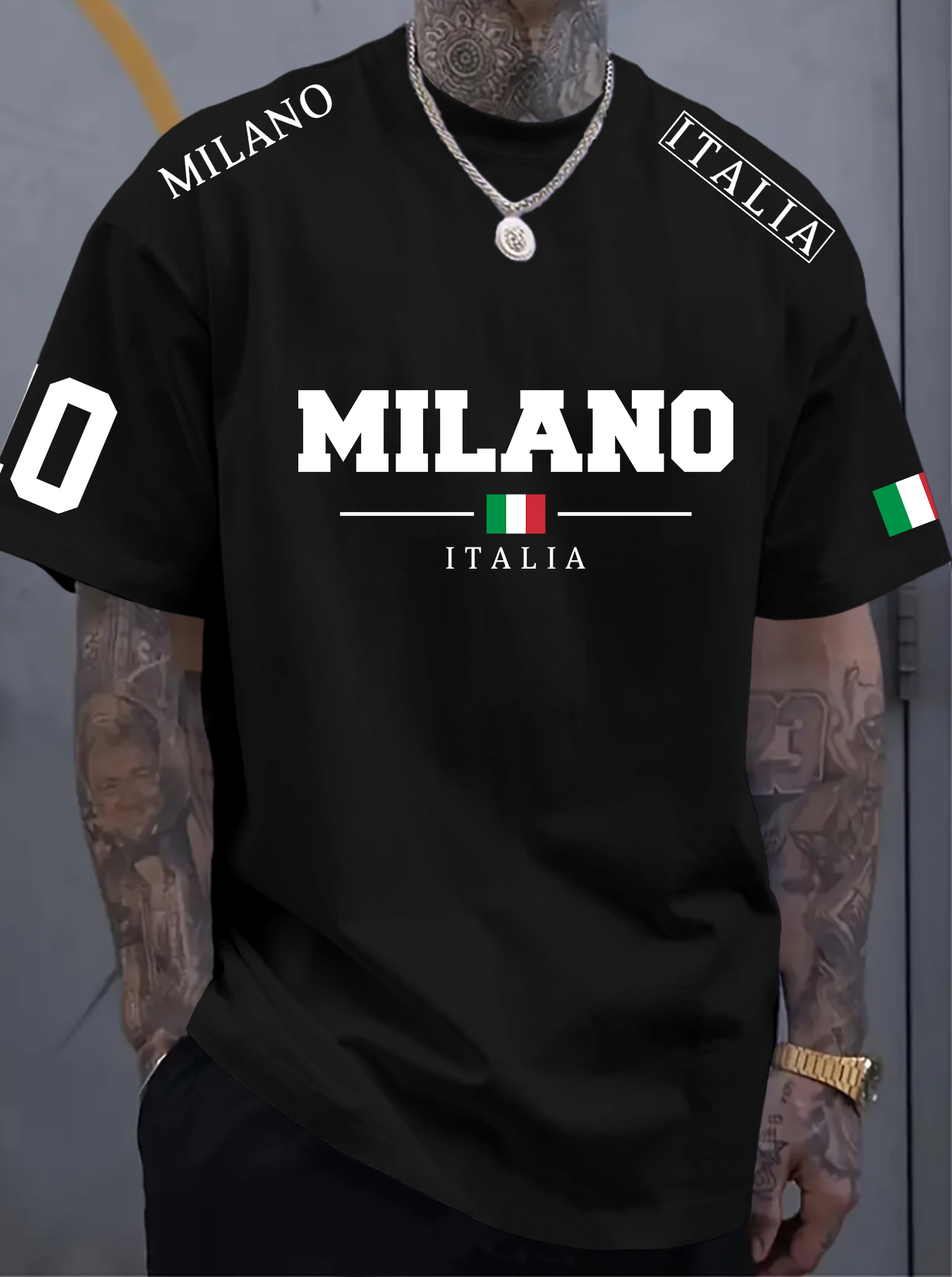 Erkek Tişörtü, Günlük Sokak St - Street Fashion Milano incelemesi ve fiyatı
