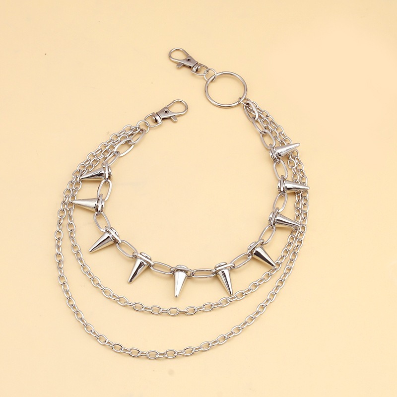 Hip Hop Punk Rock Metal Pantol - Street Fashion Jewelry incelemesi ve fiyatı