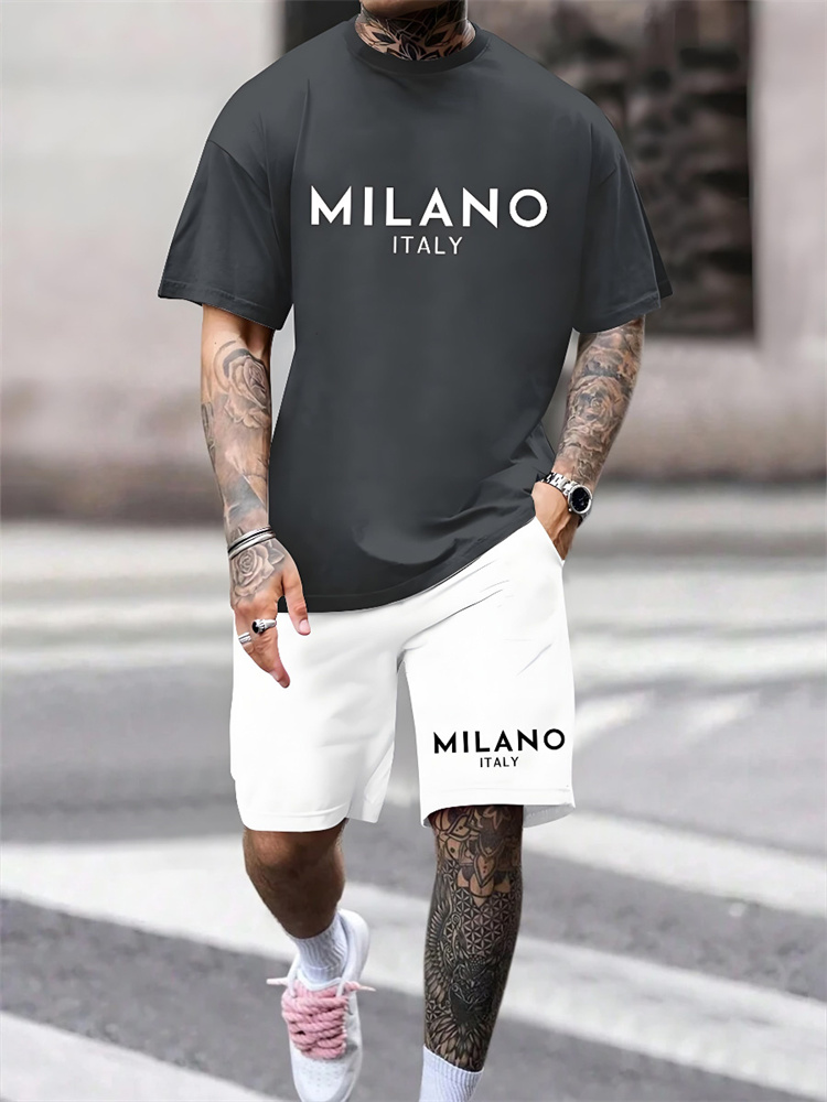 İki parçalı Milano Baskı erkek - Street Fashion Milano incelemesi ve fiyatı