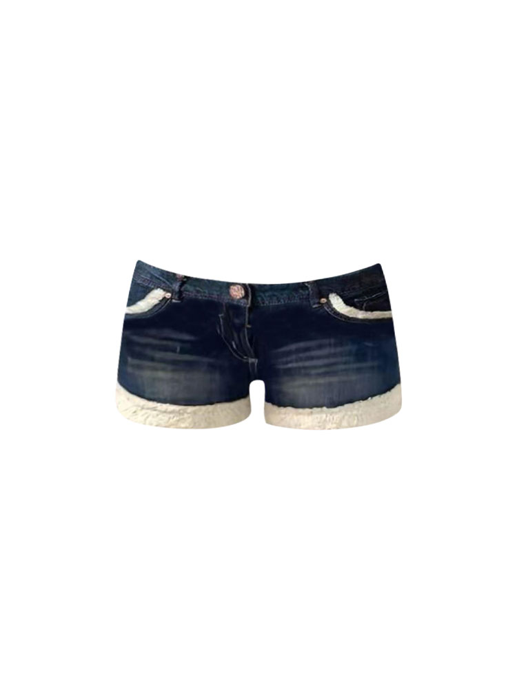 Düşük Bel Bootcut Kot Şort Kad - Girl Fashion Street incelemesi ve fiyatı