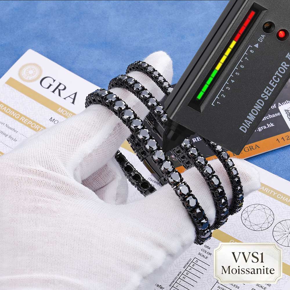 NY Hip Hop 3/4/5mm Buzlu Siyah - Street Fashion Jewelry incelemesi ve fiyatı